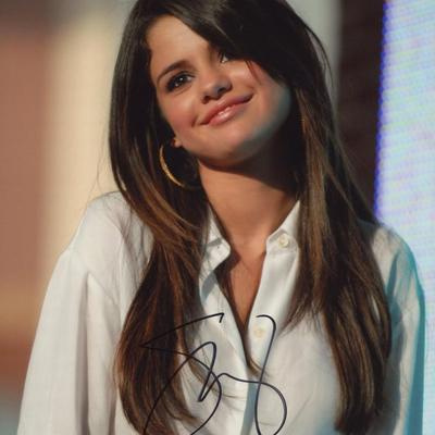 Selena Gomez signed photo