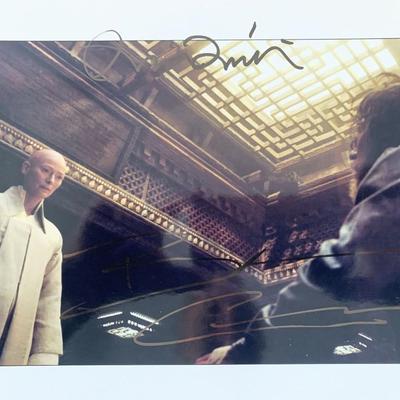 Doctor Strange Tilda Swinton and Benedict Cumberbatch signed movie photo