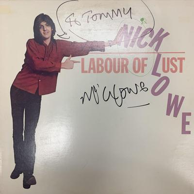 Nick Lowe Labor Of Lust signed album