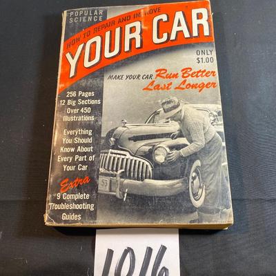 Vintage Popular Science Car Book