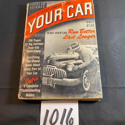 Vintage Popular Science Car Book