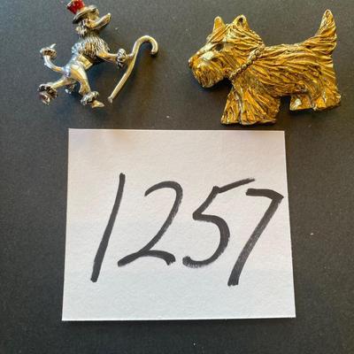 Dog Brooch Lot