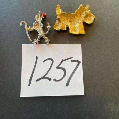 Dog Brooch Lot