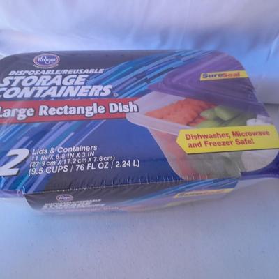 8 new food storage containers BPA free with lids - and two new plastic condiment storage containers