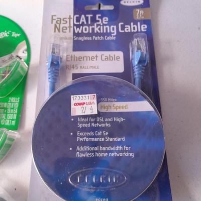 School / Office supplies - NEW TP-link nano router - New white board - hold punch - tape - and more