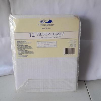 A DOZEN BRAND NEW Pillowcases - Dependability designed expressly for the Hospitality Industry - AIR B&B!