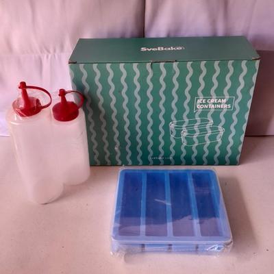 Brand new Kitchen items! Svebake Ice cream containers - Silicone Butter molds - condiment containers and more!