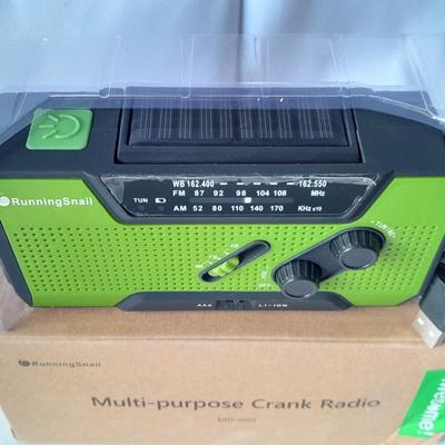 Multi-Purpose crank solar radio New in box with Vestergaard LifeStraw - Prepper must have!