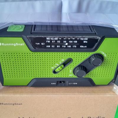 Multi-Purpose crank solar radio New in box with Vestergaard LifeStraw - Prepper must have!