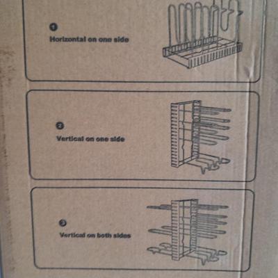 8 tier pot pan organizer & kitchen space saver and brand-new splatter cover