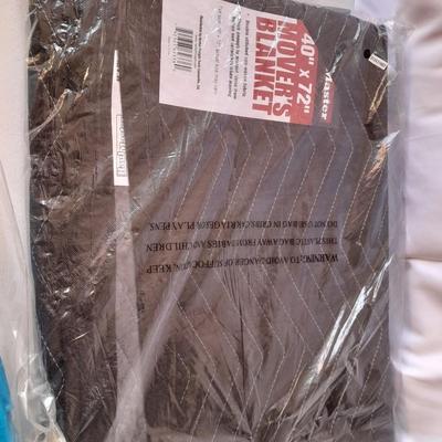 New moving blanket and new tarp