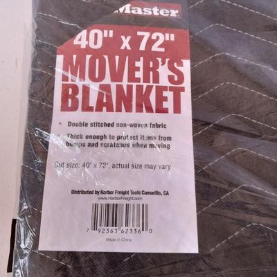 New moving blanket and new tarp