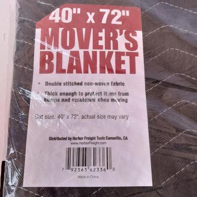 New moving blanket and new tarp