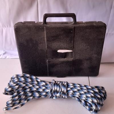 Nice Stanley Knife set in molded case perfect for home or camper with Rope - Hunting - camping - fishing