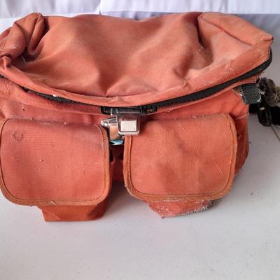 Vintage Pentax 35 MMM camera with flash and accessories