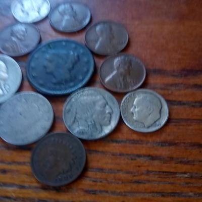 LOT 22 LOT OF 14 OLD COINS