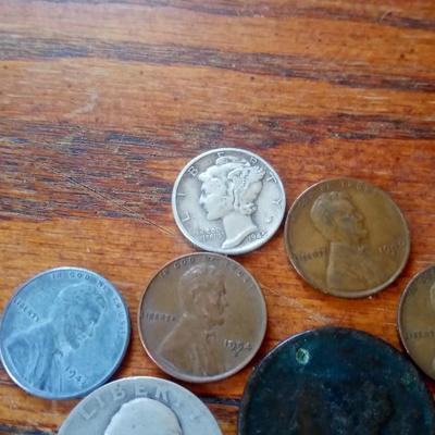 LOT 22 LOT OF 14 OLD COINS