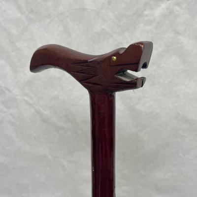 Carved Head Walking Cane