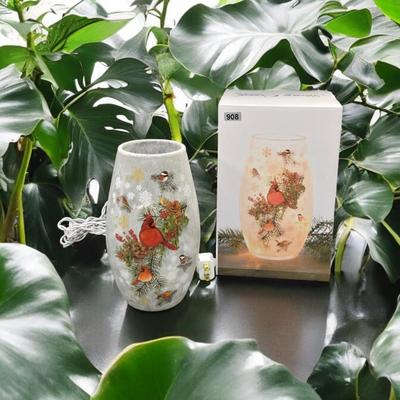Birds & Boughs Lighted Vase