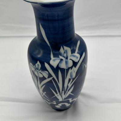 Asian Vintage Blue Vase-local pickup and shipping available