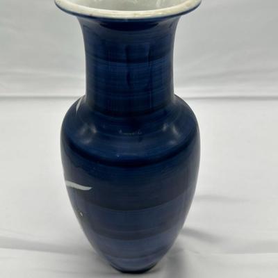 Asian Vintage Blue Vase-local pickup and shipping available