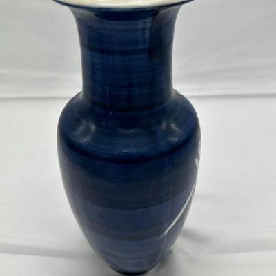 Asian Vintage Blue Vase-local pickup and shipping available