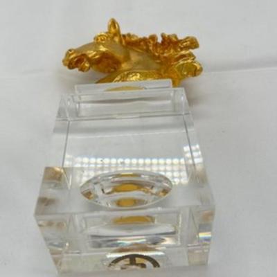 Golden Horse Head Statue Decoration-local pickup and shipping available