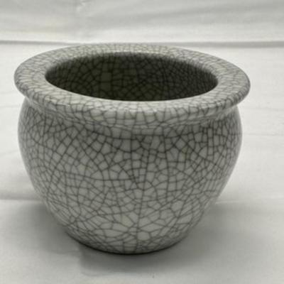 A Chinese Guan-type Grey Crackle Glazed Bowl Or Jar-local pickup and shipping available
