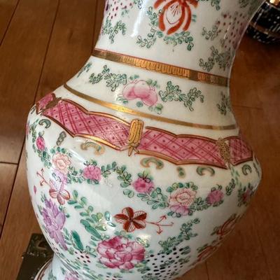 Chinese Export Porcelain Lamp-local pickup and shipping available