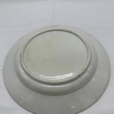 RARE 18TH C DERBY ENGLISH PORCELAIN BLUE & WHITE FLORAL SOUP BOWL