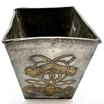 Chinese Vintage Metal Holder with four characters mark