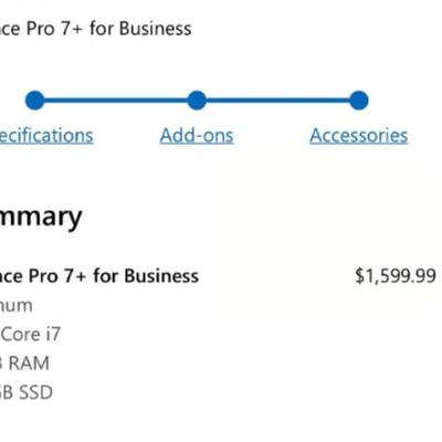 New in box surface pro 7+ business bundle