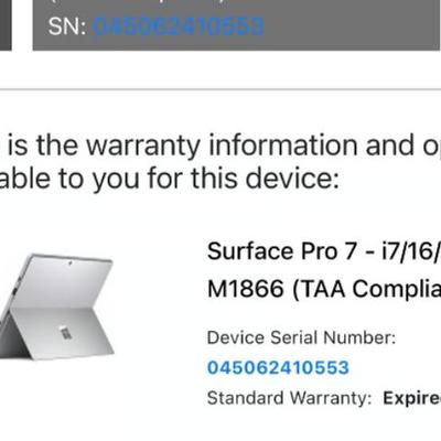 Microsoft surface pro 7 Business