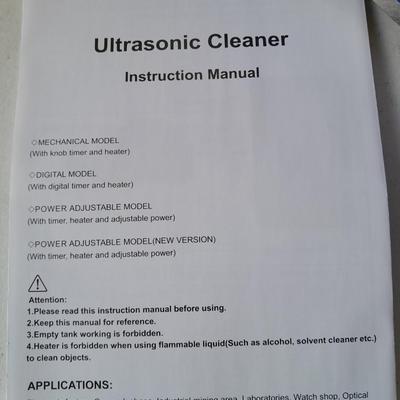 Brand new in box CO-Z Ultrasonic Cleaner with Heater and Timer, 600W 30L Digital Sonic Cavitation Machine - we opened the box!