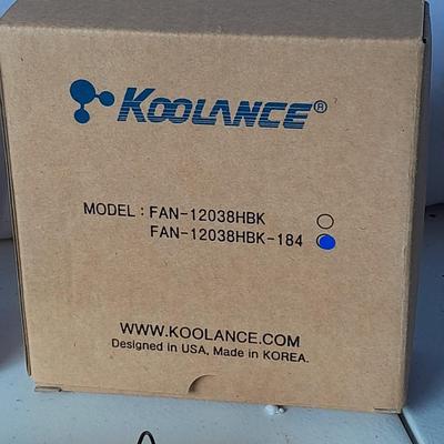 Three new Koolance fans and two without box that appear new