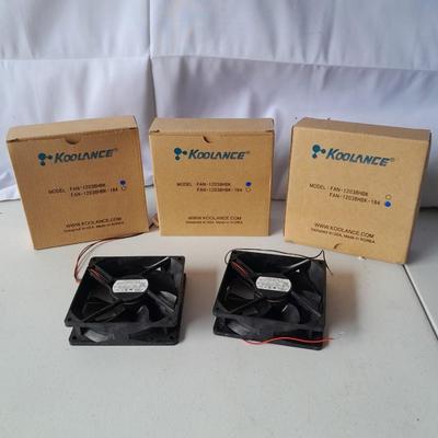Three new Koolance fans and two without box that appear new