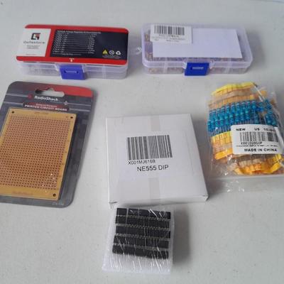 Brand new electronic repair items - Voltage regulator IC Assortment kit - capacitors - Diodes and more