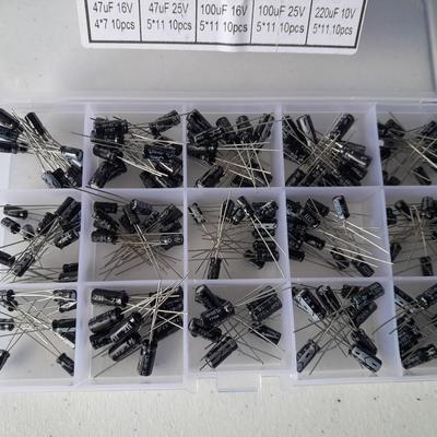Brand new electronic repair items - 200-piece Capacitor assortment - UNIROI starter kit and more