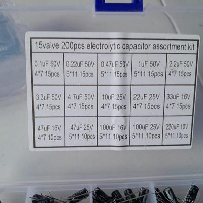 Brand new electronic repair items - 200-piece Capacitor assortment - UNIROI starter kit and more