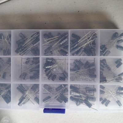 Brand new electronic repair items - 200-piece Capacitor assortment - UNIROI starter kit and more