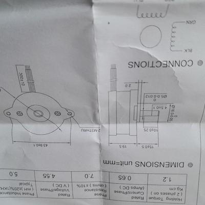 Three brand-new round Nema 14 stepper Motors -