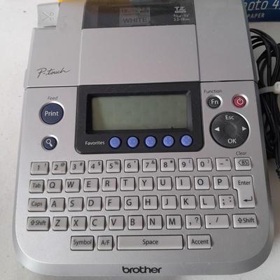 Office Supplies - Brother P-touch label printer - Photo paper - USB cords - 3 Hole punch and more