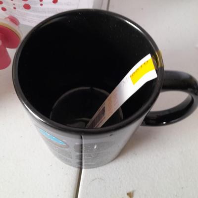 Kitchen items - 2 brand new Mugs - Glass tea dispenser / pitcher and a new 11lb Taylor food scale