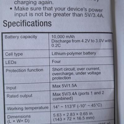 Amazon Basics Portable power bank - and brand-new Coo spider CTUV-25 Germicidal compact light bulb Must have items for prepping