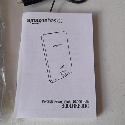 Amazon Basics Portable power bank - and brand-new Coo spider CTUV-25 Germicidal compact light bulb Must have items for prepping