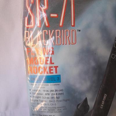 Sealed in Package - Two Flying model Rockets - Argosy - SR-71 Blackbird -Estes brand made in USA