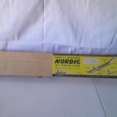 Vintage Jetco Models NORDIC A.2." Towline Glider kit Giant 72" wingspan