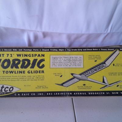 Vintage Jetco Models NORDIC A.2." Towline Glider kit Giant 72" wingspan