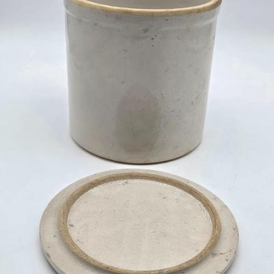 #1 Salt Glazed Crock with Lid