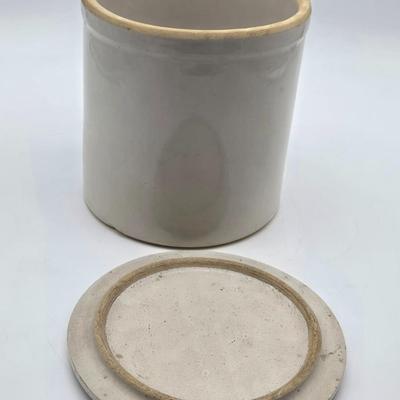 #1 Salt Glazed Crock with Lid